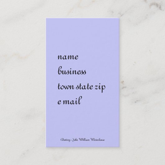 Schicksal eines Zaubertranks Visitenkarte (Vorderseite)