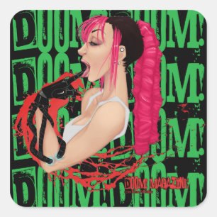 SCHICKSAL! Grüner Aufkleber der Zeitschriften-"Z"