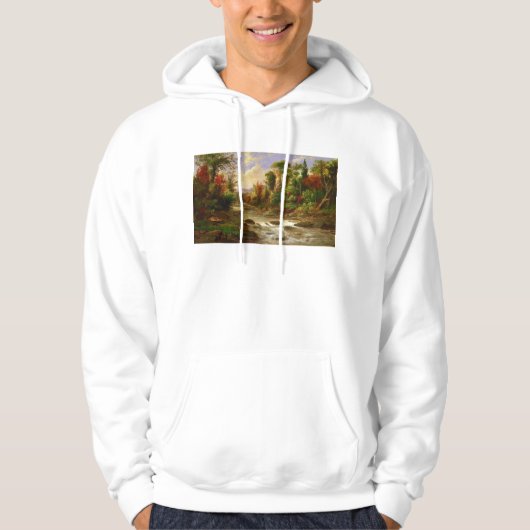 Schicksal Herbst-Fall-Waldfluss-Roberts Duncanson Hoodie (Vorderseite)