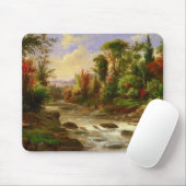 Schicksal Herbst-Fall-Waldfluss-Roberts Duncanson Mousepad (Mit Mouse)