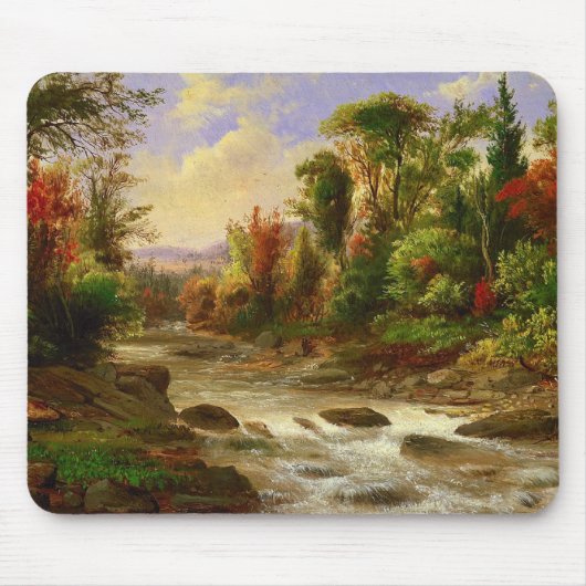 Schicksal Herbst-Fall-Waldfluss-Roberts Duncanson Mousepad (Vorne)