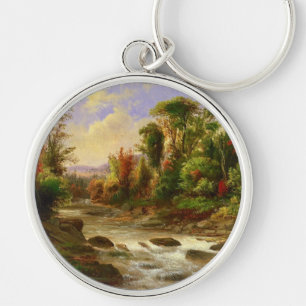 Schicksal Herbst-Fall-Waldfluss-Roberts Duncanson Schlüsselanhänger