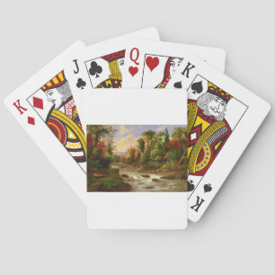 Schicksal Herbst-Fall-Waldfluss-Roberts Duncanson Spielkarten