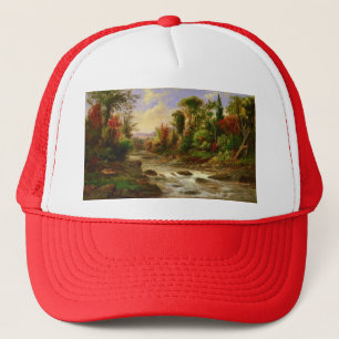 Schicksal Herbst-Fall-Waldfluss-Roberts Duncanson Truckerkappe