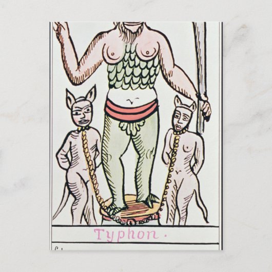 Schicksal, Tarot-Karte, Französisch Postkarte (Vorderseite)