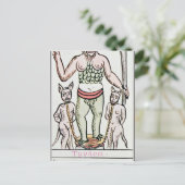 Schicksal, Tarot-Karte, Französisch Postkarte (Stehend Vorderseite)