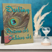 Schicksal - träumen, erreichen - Plaque Fotoplatte (Seite)