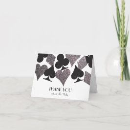 Schicksal Vegas danken Ihnen, Imitat-silbernen Dankeskarte