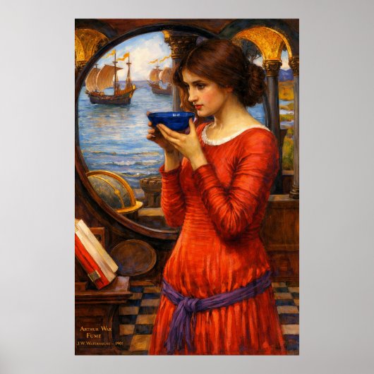 Schicksal von John William Waterhouse Poster (Vorne)