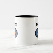Schicksals-Einhorn Zweifarbige Tasse (Mittel)