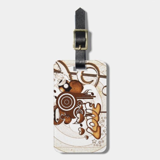 Schicksals-Geschenke Gepäckanhänger (Vorderseite vertikal)