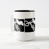 Schicksals-Geschenke Zweifarbige Tasse (Vorderseite Links)