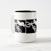 Schicksals-Geschenke Zweifarbige Tasse (Vorderseite Links)