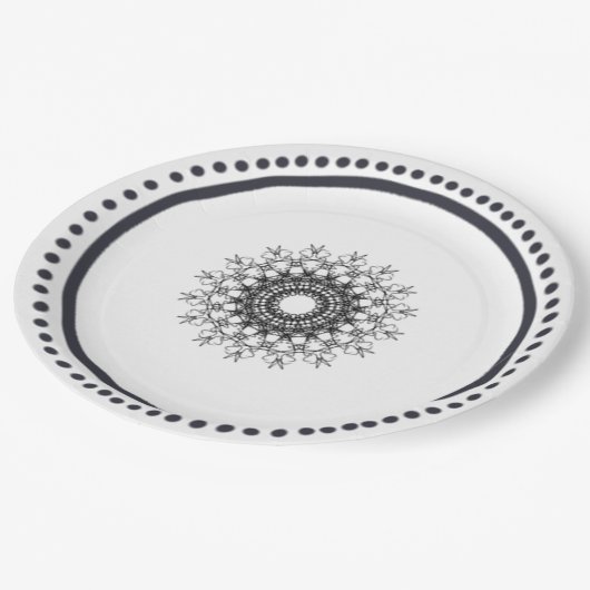 Schicksalsrad Pappteller (Schrägansicht)