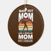 Schiebe Putter Track und Field Shooting Mama platz Keramik Ornament (Links)