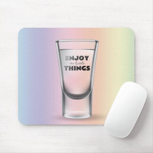 Schiebeglas auf Regenbogenuntergrund Mousepad (Mit Mouse)