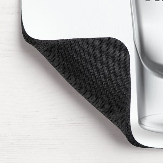 Schiebeglas auf Weiß Mousepad (Ecke)