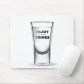 Schiebeglas auf Weiß Mousepad (Mit Mouse)