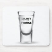 Schiebeglas auf Weiß Mousepad (Vorne)