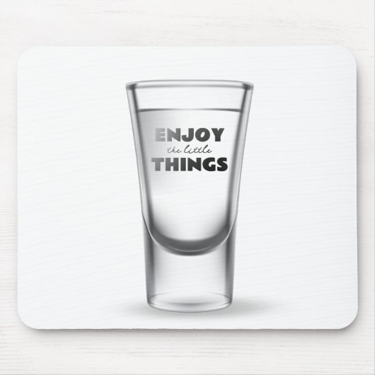 Schiebeglas auf Weiß Mousepad (Vorne)