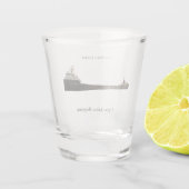 Schiebeglas des kanadischen Führers Schnapsglas (Rückseite)