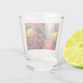 Schiebeglas mit deutschen Farben Schnapsglas (Rückseite)