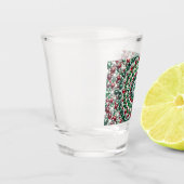 Schiebeglas mit italienischen Farben Schnapsglas (Links)