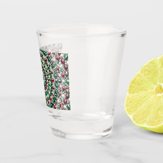 Schiebeglas mit italienischen Farben Schnapsglas (Rechts)