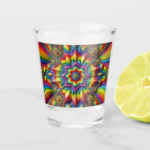 Schiebeglas mit LGBTQ-Farben Schnapsglas