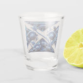 Schiebeglas mit schottischem Design Schnapsglas (Rückseite)