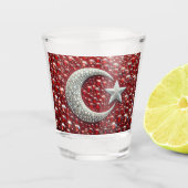 Schiebeglas mit türkischen Farben Schnapsglas (Vorderseite)