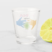 Schiebeglas Schnapsglas (Rückseite)