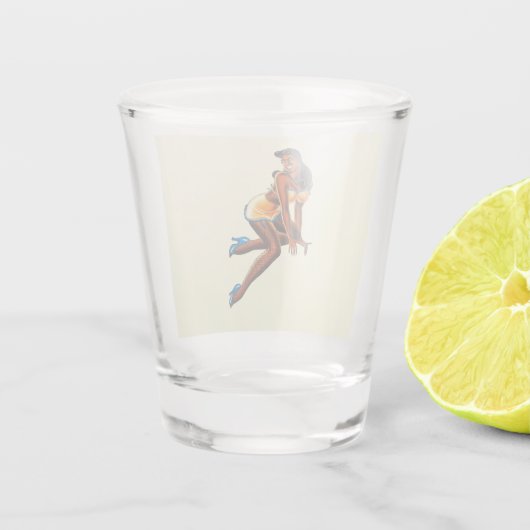 Schiebeglas Schnapsglas (Rückseite)