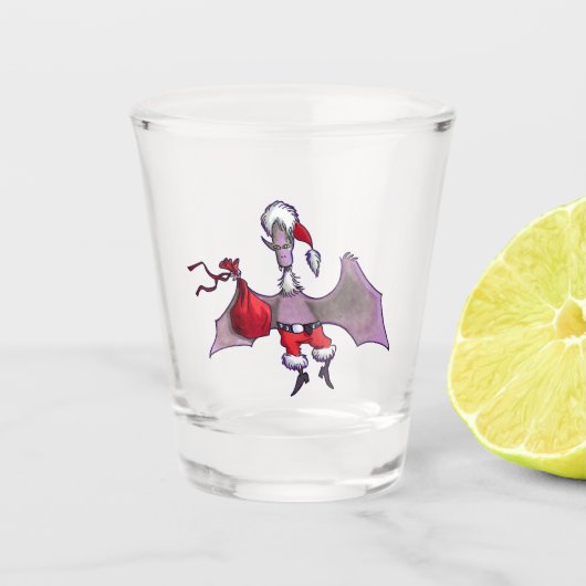 Schiebeglas von Santa Bat Schnapsglas (Vorderseite)