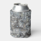 SCHIEBEN AUS GRAUEN, HALLOWEEN-PARTY DOSENKÜHLER (Kanne Vorderseite)