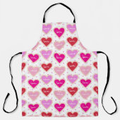SCHIEBEN MIT PINKHERZGESTALTETER LIEBE SCHÜRZE (Vorderseite)