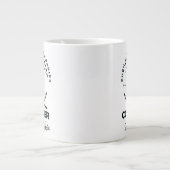 "Schieben Sie Ihre Grenzen, erobern Sie den Berg" Jumbo-Tasse (Vorderseite)