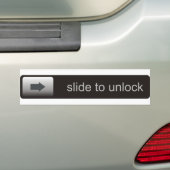 schieben Sie, um lustige Text smartphone Autoaufkleber (Auf Auto)