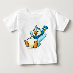 Schieben von blauem Bruce Baby T-shirt