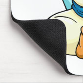 Schieben von blauem Bruce Mousepad (Ecke)