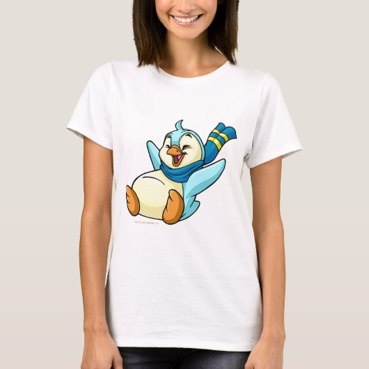 Schieben von blauem Bruce T-Shirt (Vorderseite)