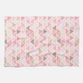 SCHIEBEN VON PINKBROWN, WEISS, DREIECKEN GESCHIRRTUCH (Horizontal)