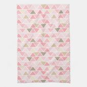 SCHIEBEN VON PINKBROWN, WEISS, DREIECKEN GESCHIRRTUCH (Vertikal)
