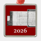 Schieberegler Silbernes Ornament (Vorne)