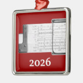 Schieberegler Silbernes Ornament (Links)