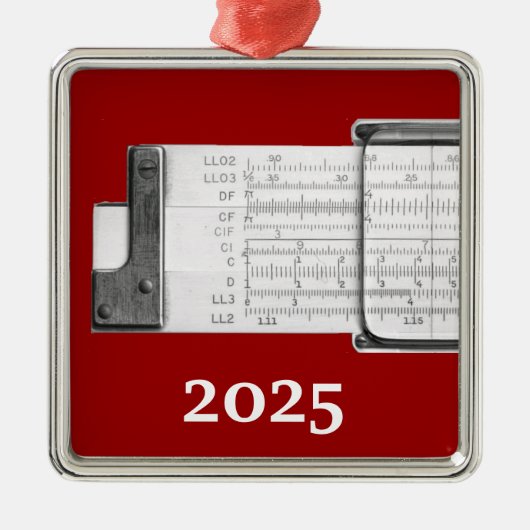 Schieberegler Silbernes Ornament (Vorne)