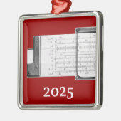 Schieberegler Silbernes Ornament (Links)