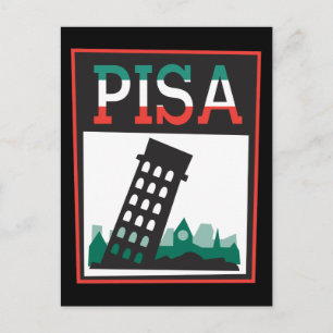 Schiebeturm von Pisa Postkarte