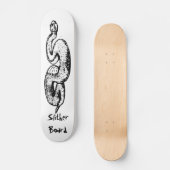 Schiebplatine Skateboard (Vorderseite)