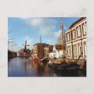 Schiedam, Windmühlen und Schleppkähne Postkarte